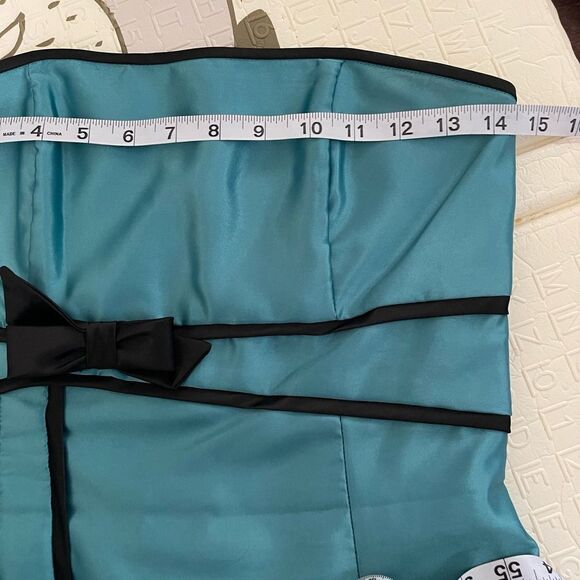 Jessica McClintock for gunne sax‎ satin mini gown - Picture 5 of 7